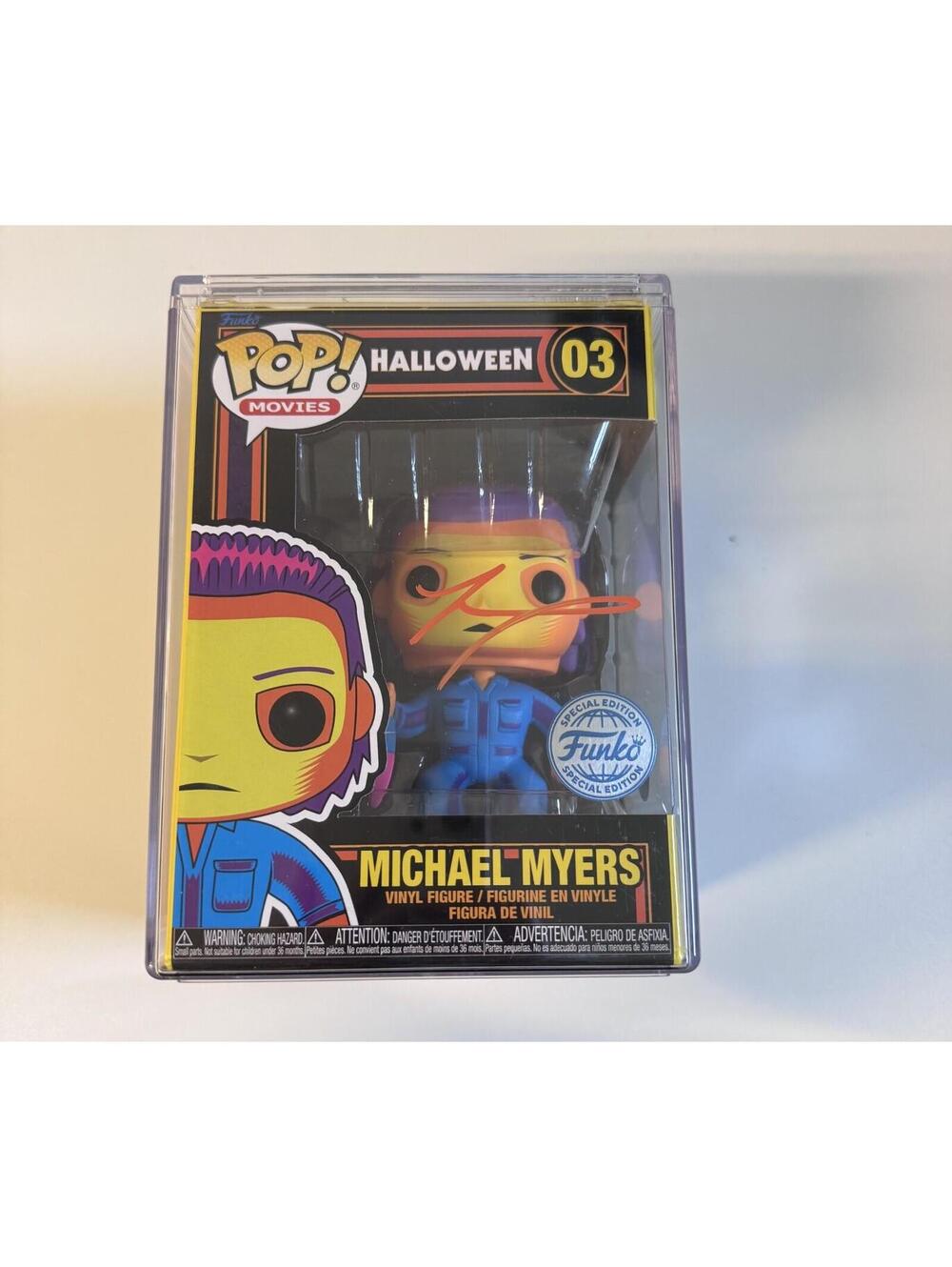 Funko Pop! Halloween GITD Michael Myers Tyler Mane Signed Includes COA & Case